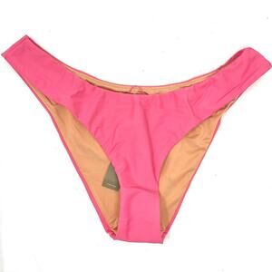 J. Crew Curved-waist Cheeky Bikini Bottom in Pink, Women's Medium BC125 $59